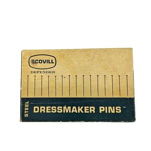 Scovill Defender Steel Dressmaker Pins for Medium Weight Fabrics Vintage Pins